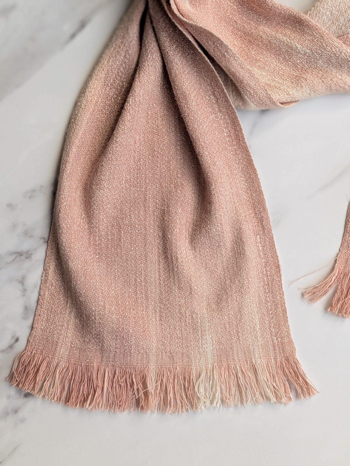 HAWTHORNE SLUB NATURALLY DYED SILK, COTTON & LINEN SCARF 3