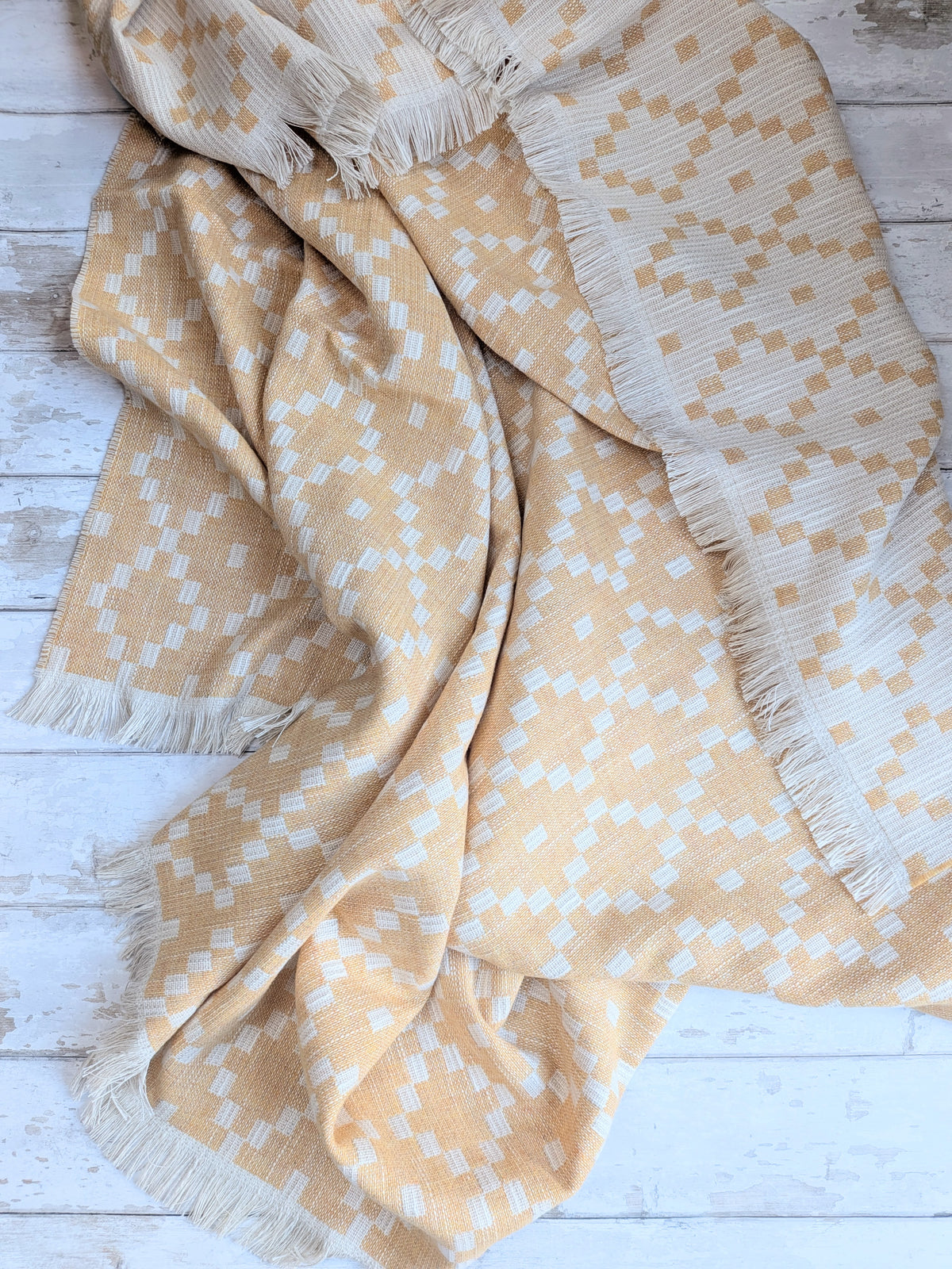 MABLI DOUBLECLOTH THROW IN MARIGOLD