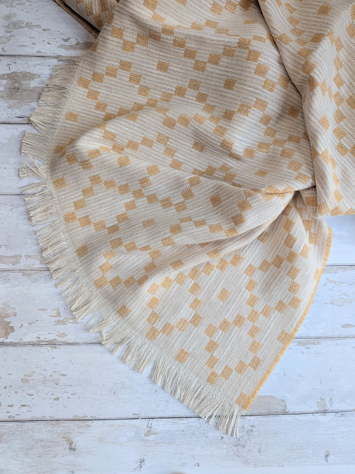 MABLI DOUBLECLOTH THROW IN MARIGOLD