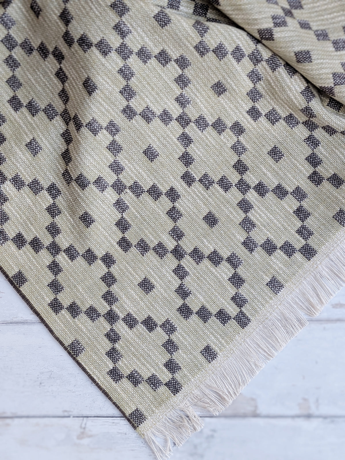MABLI DOUBLECLOTH BLANKET IN CITRUS & CONKER