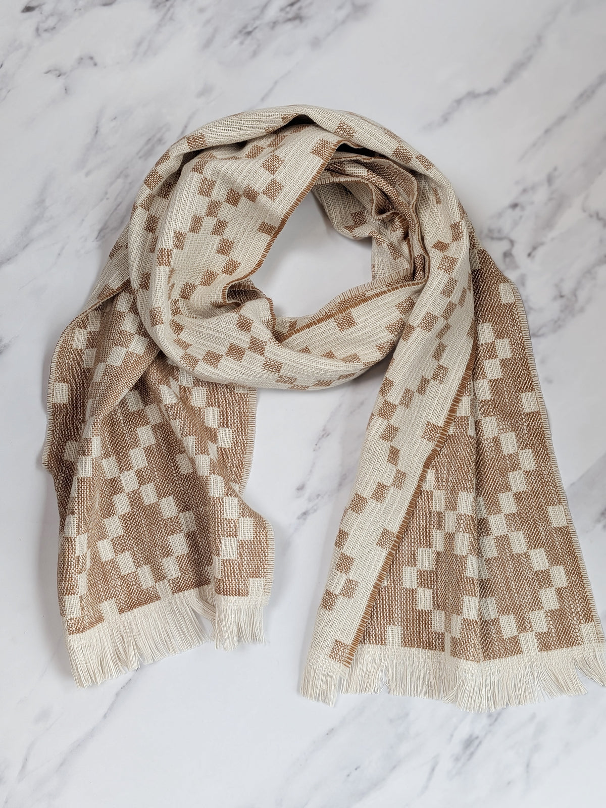 MABLI DOUBLECLOTH SCARF IN CINNAMON