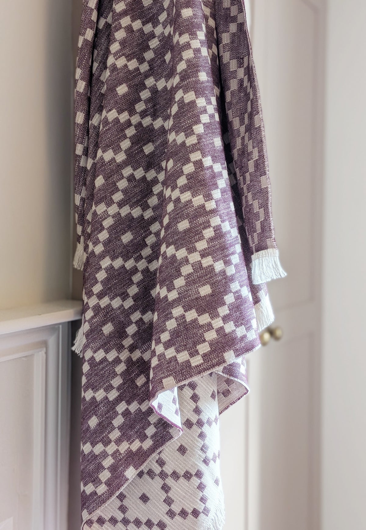 MABLI DOUBLECLOTH THROW IN WINE