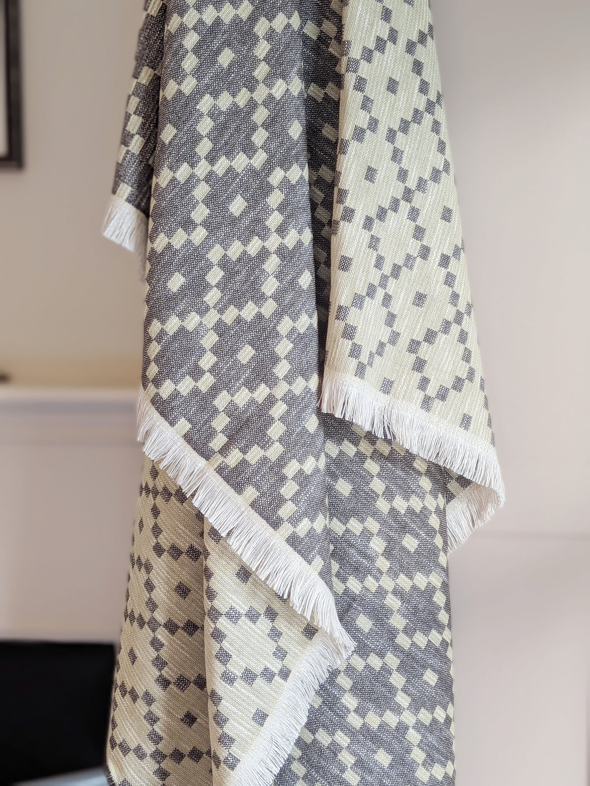 MABLI DOUBLECLOTH BLANKET IN CITRUS & CONKER