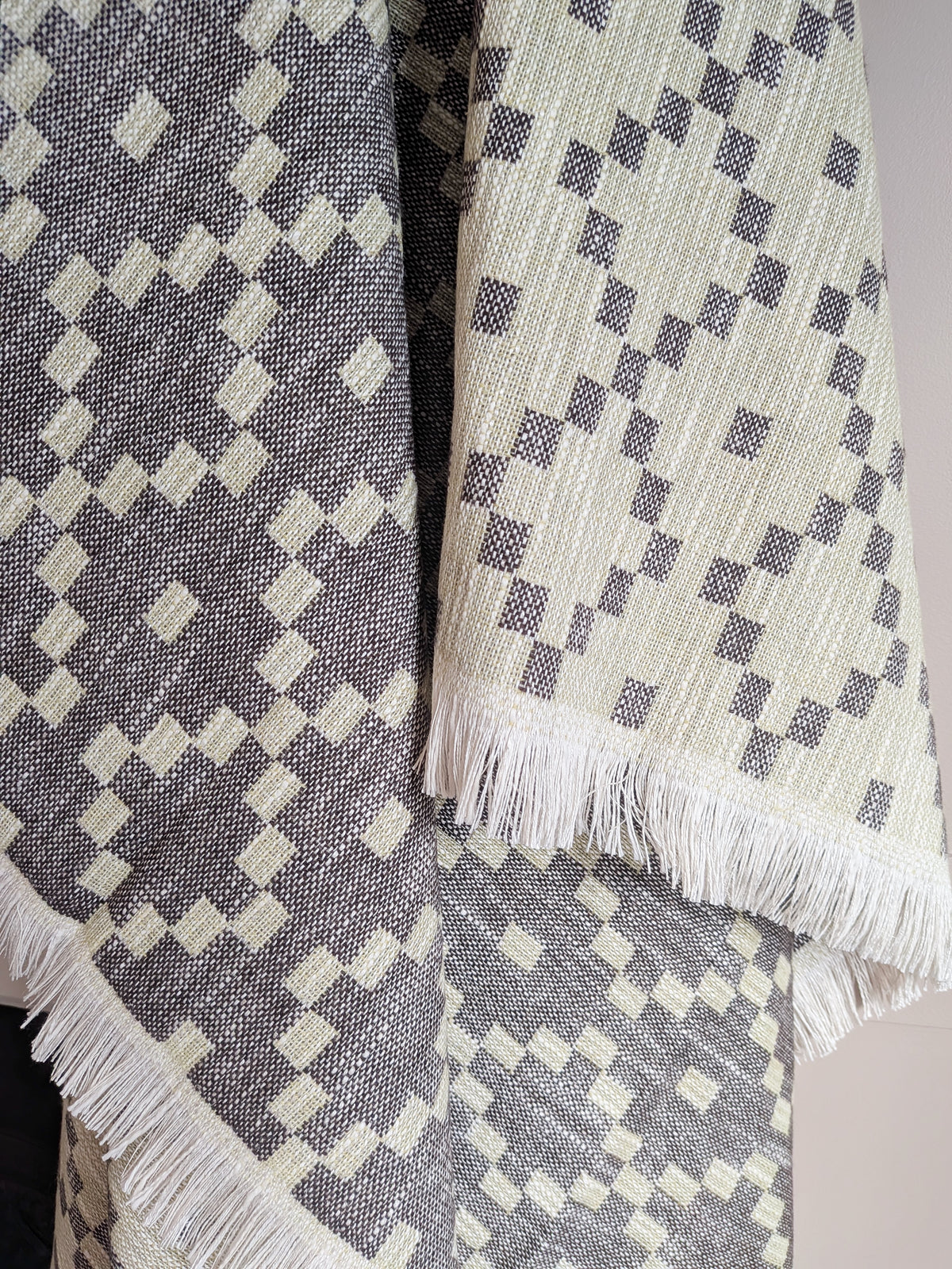 MABLI DOUBLECLOTH BLANKET IN CITRUS & CONKER