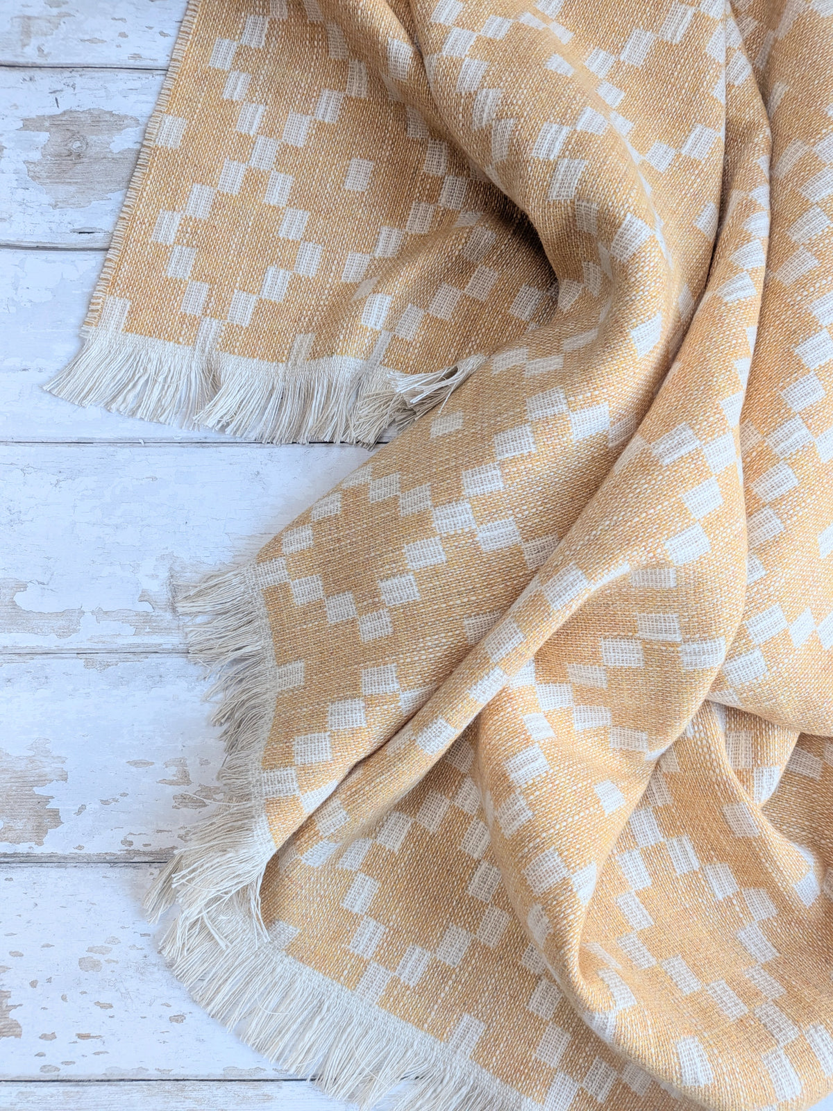MABLI DOUBLECLOTH THROW IN MARIGOLD