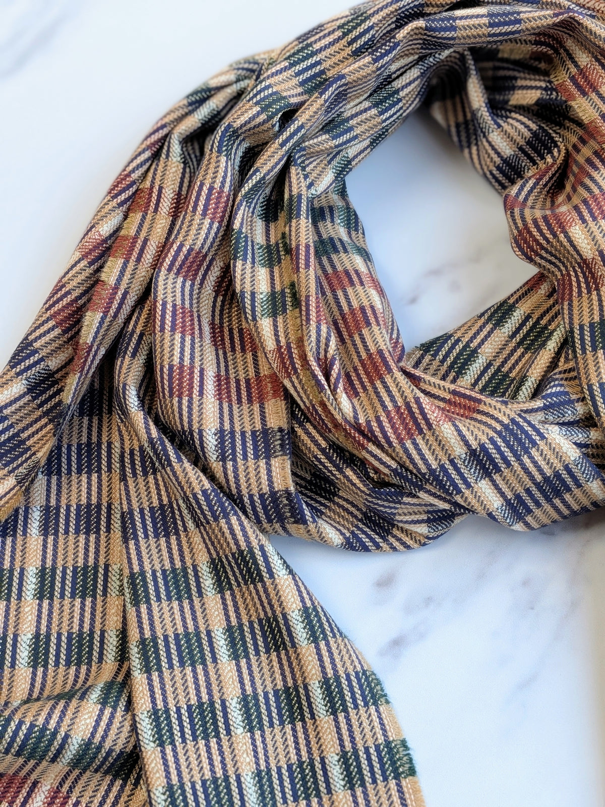 ROYA SILK, COTTON & CASHMERE SCARF