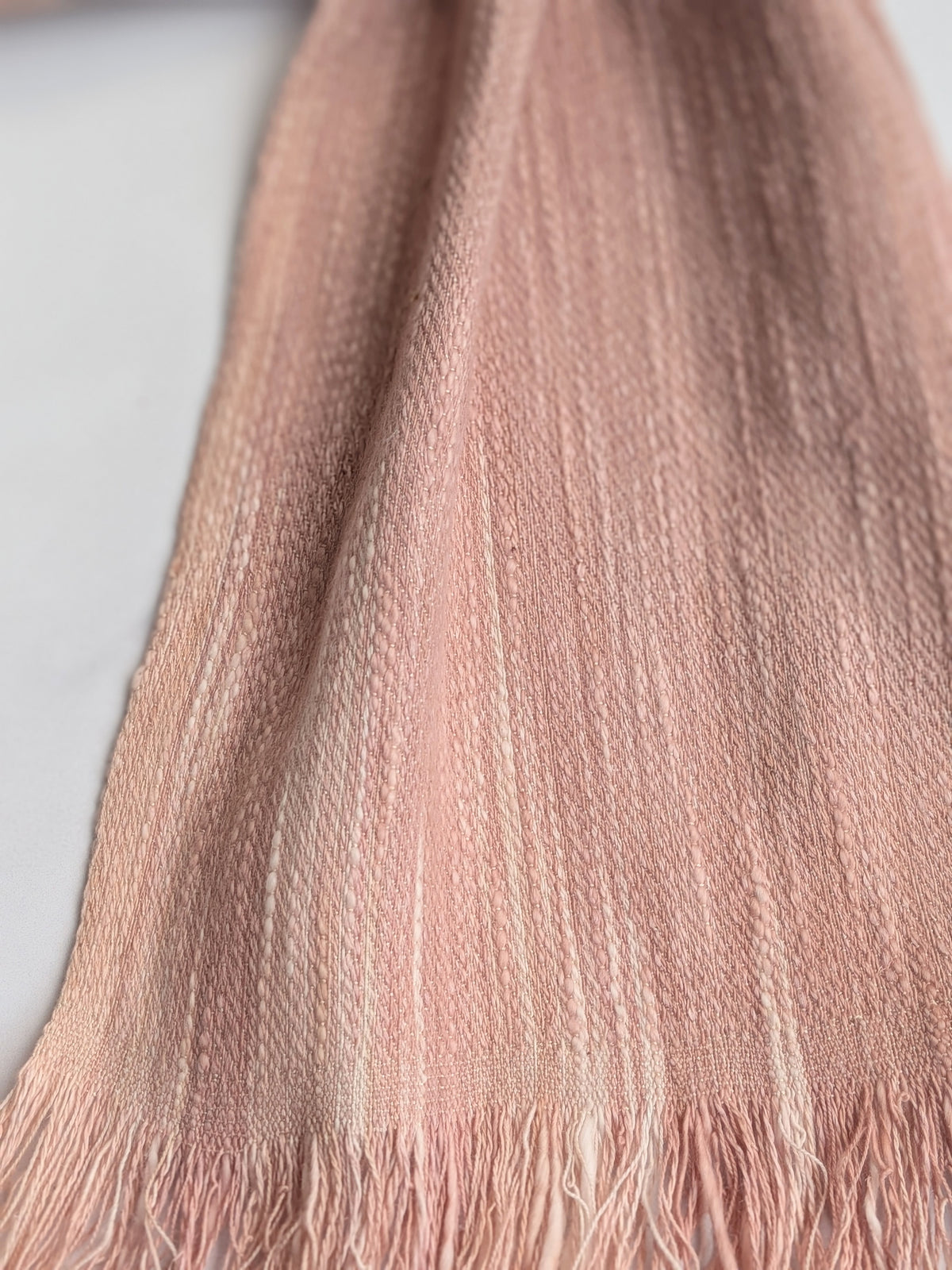 HAWTHORNE SLUB NATURALLY DYED SILK, COTTON & LINEN SCARF 1
