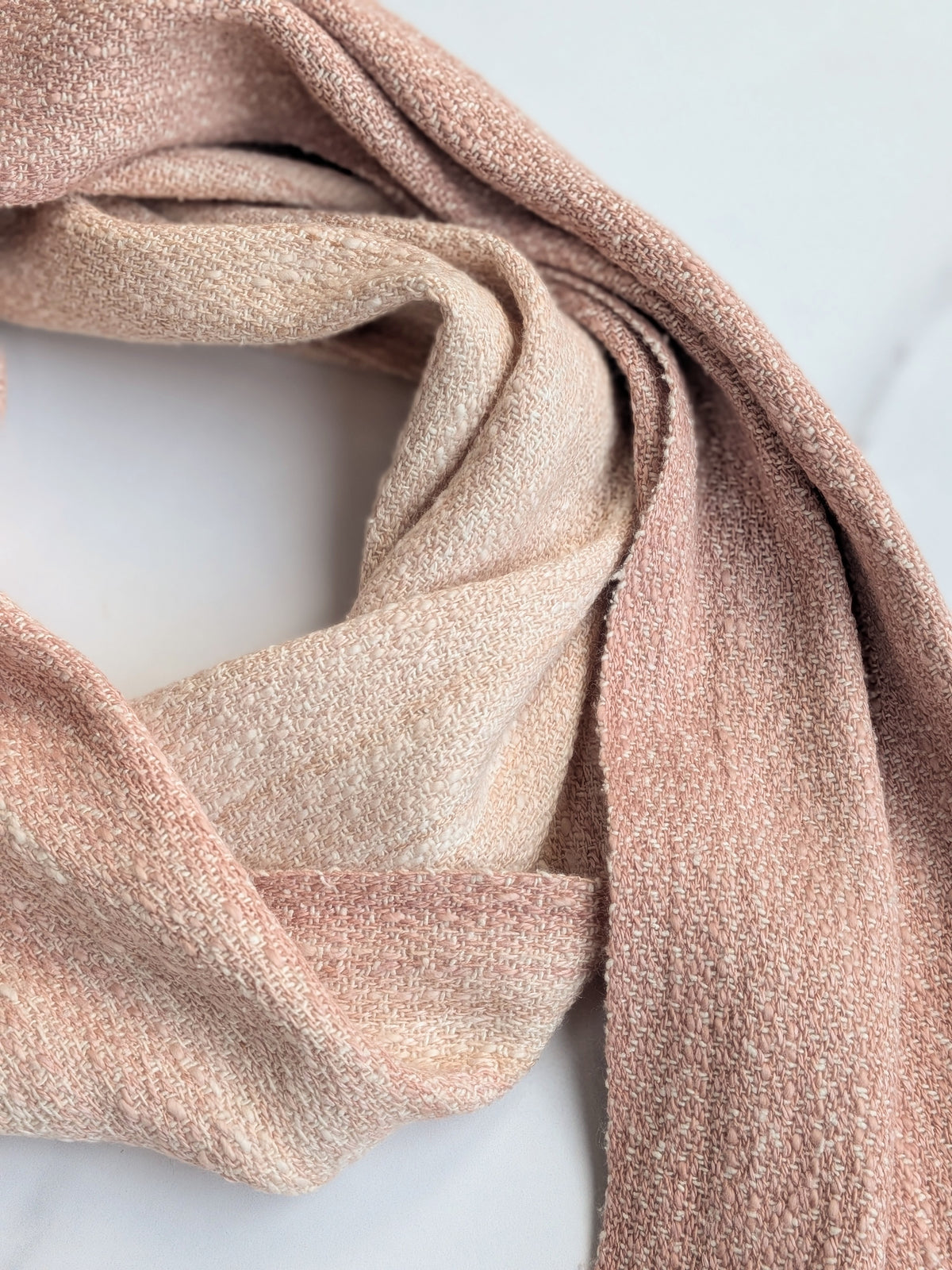 HAWTHORNE SLUB NATURALLY DYED SILK, COTTON & LINEN SCARF 3