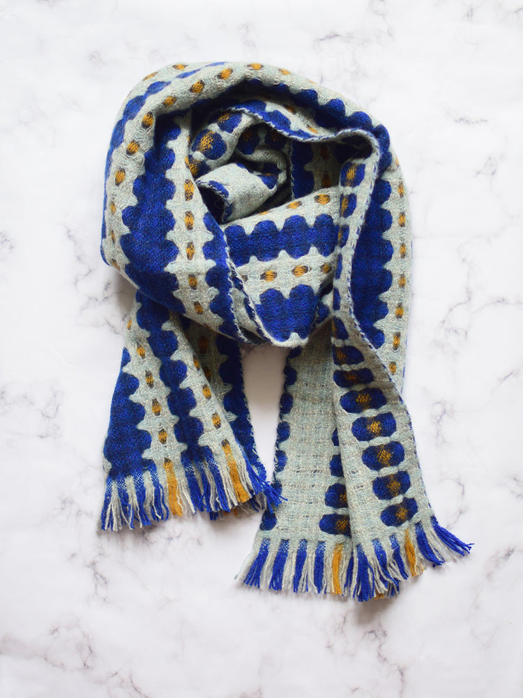 AZURE DOUBLECLOTH SCARF