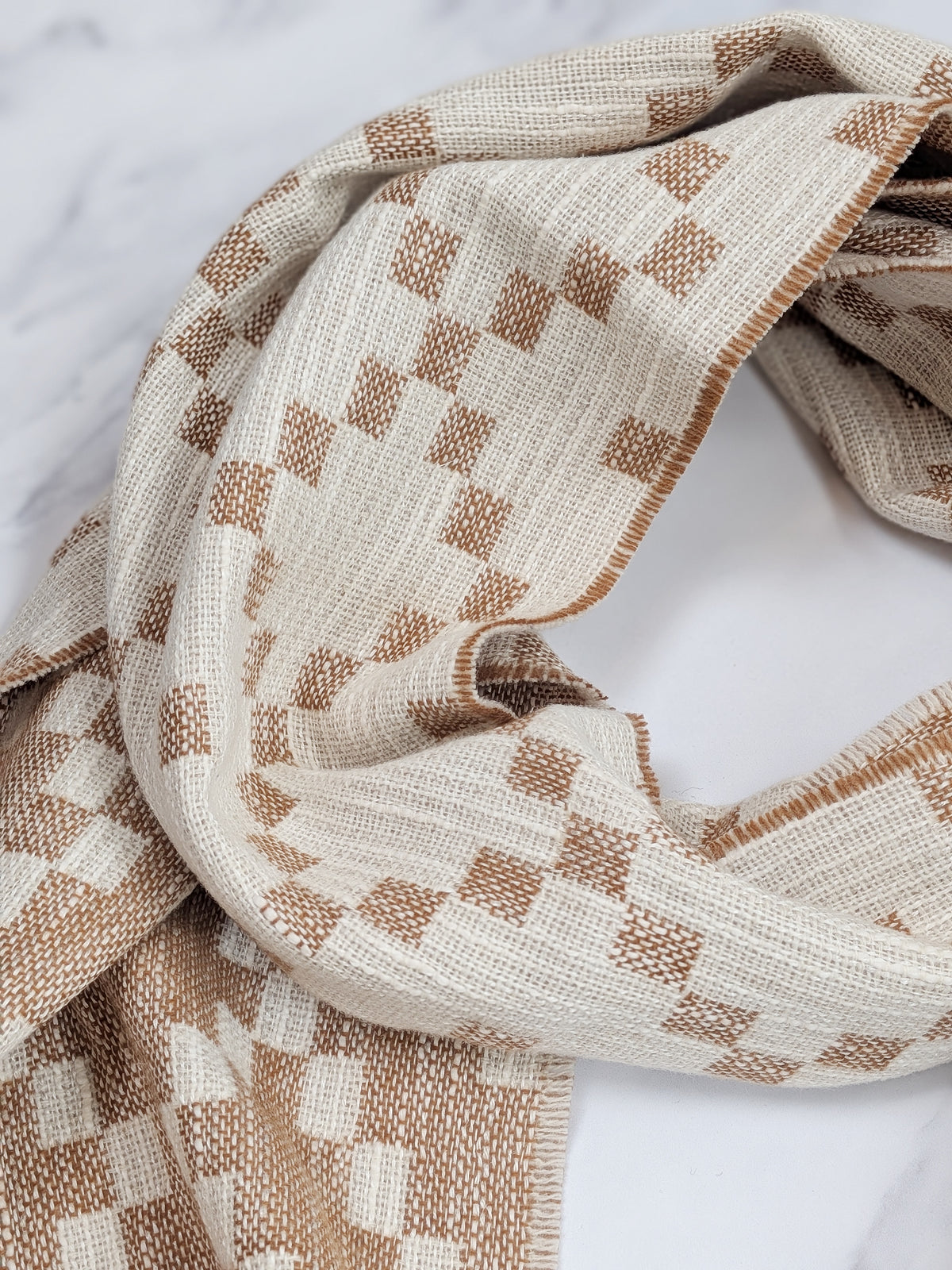 MABLI DOUBLECLOTH SCARF IN CINNAMON
