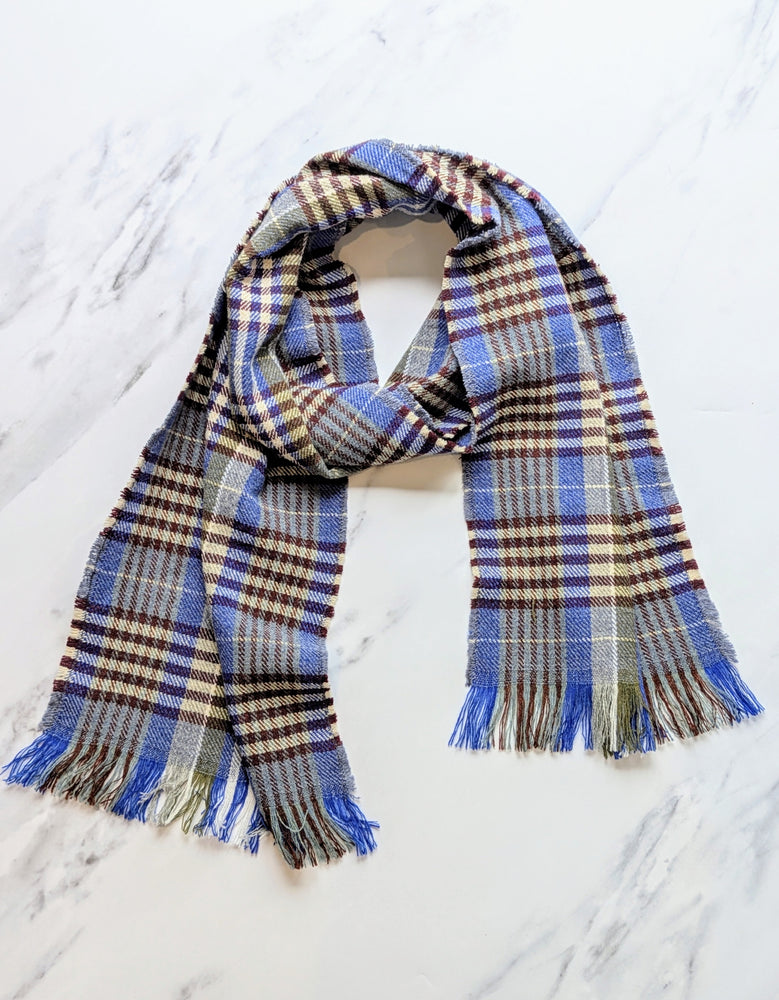 IDRA CHECK MERINO LAMBSWOOL & CASHMERE SCARF