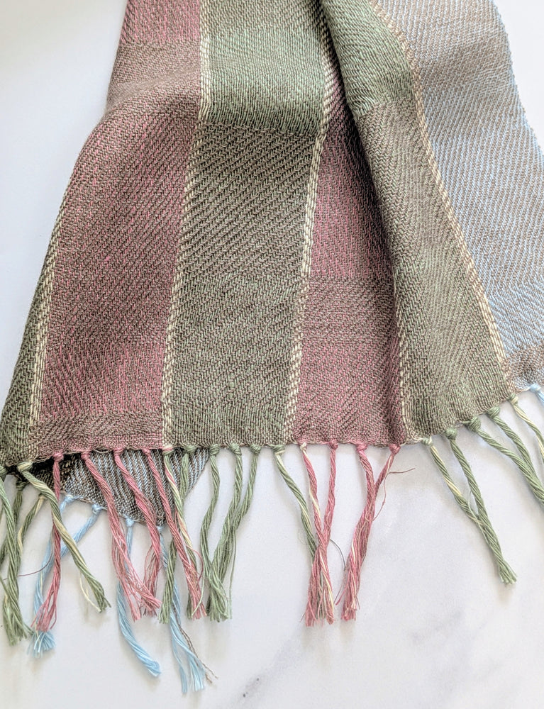 JUNE LINEN, SILK & CASHMERE  SCARF