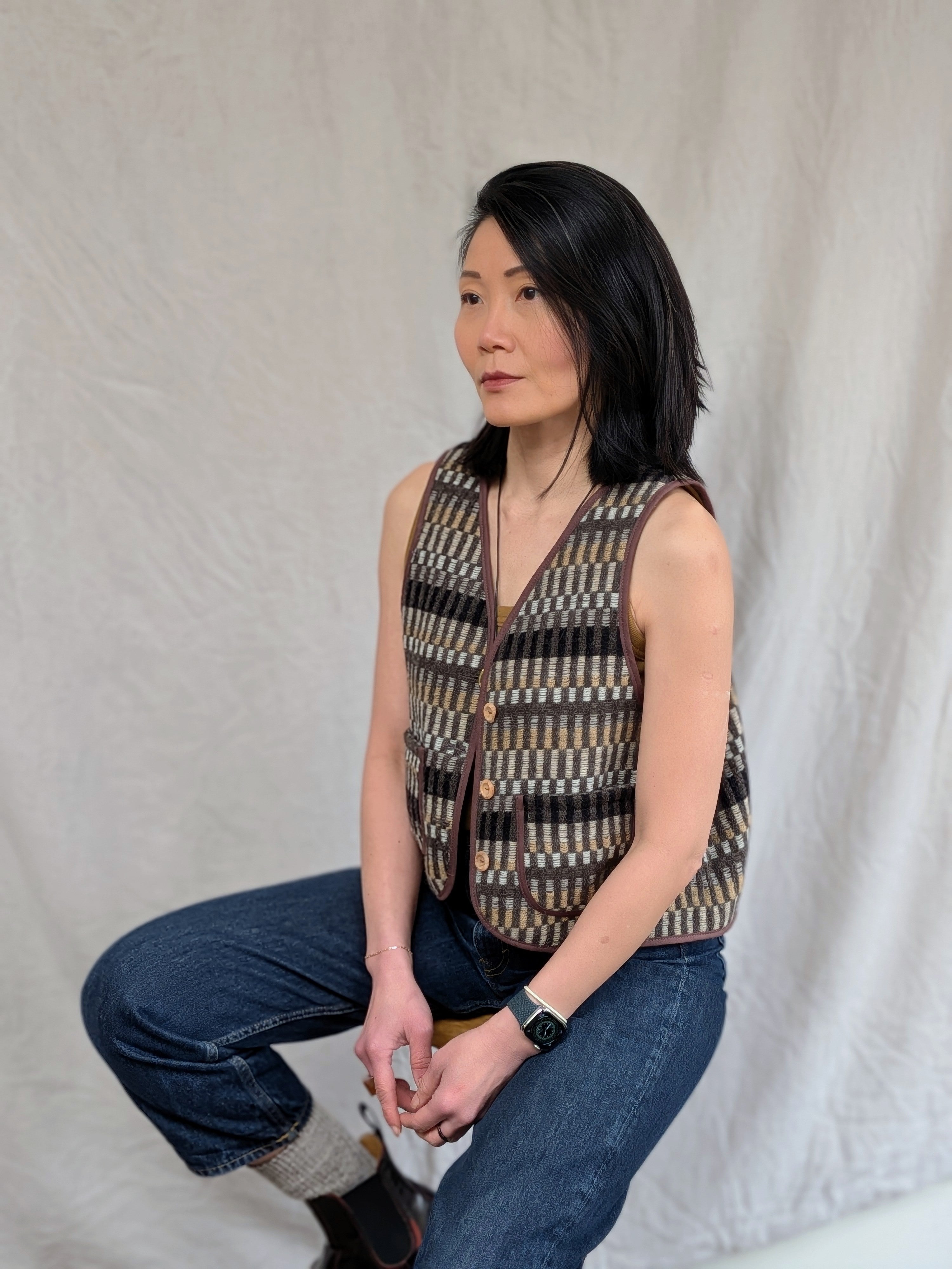 FELIX WAISTCOAT IN COCOA
