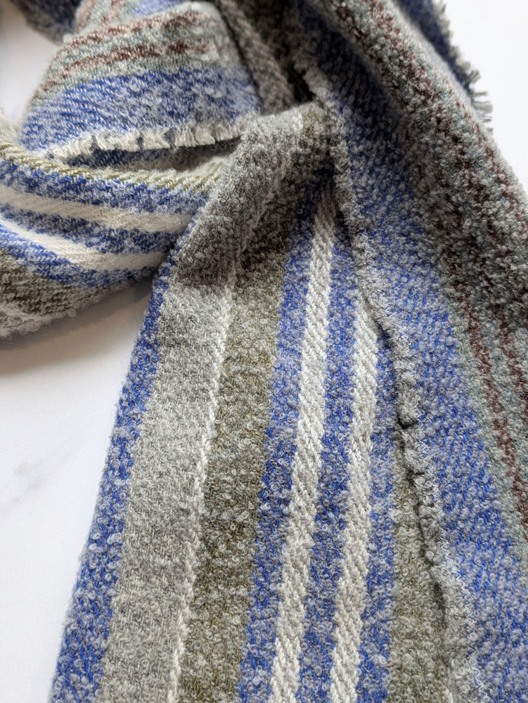IRIS LAMBSWOOL, BOUCLE & CASHMERE SCARF