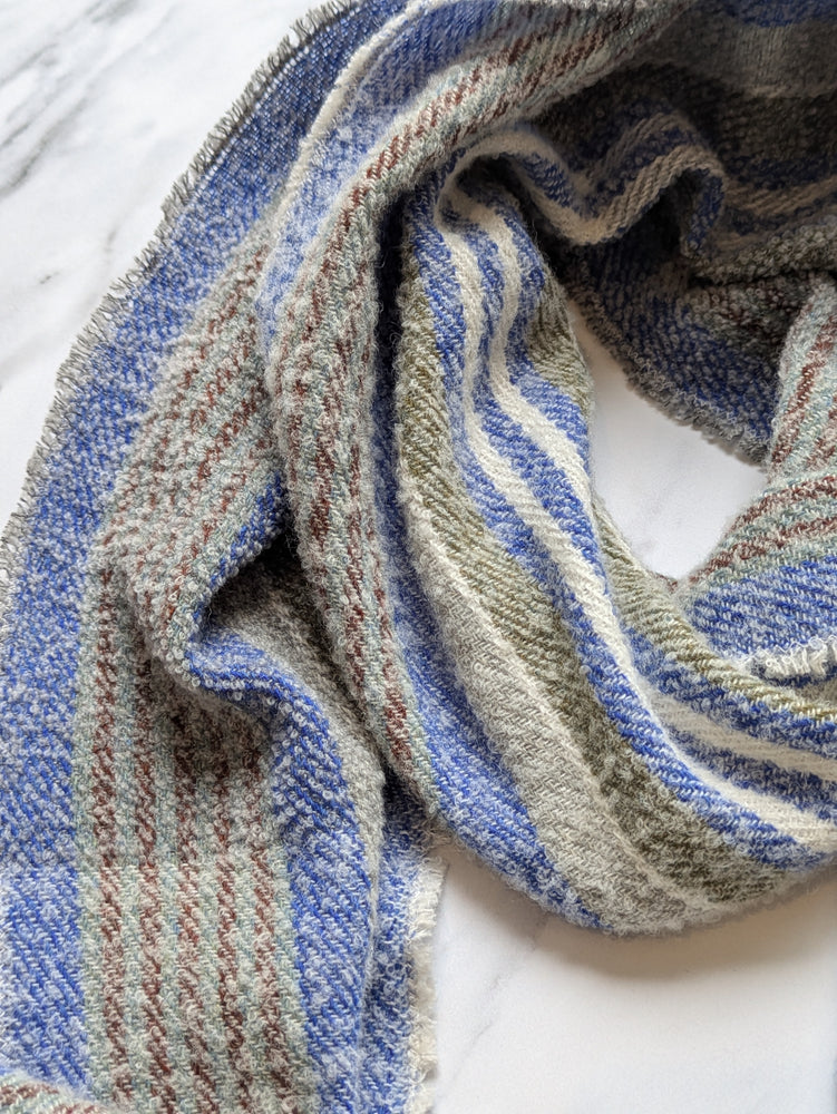 IRIS LAMBSWOOL, BOUCLE & CASHMERE SCARF