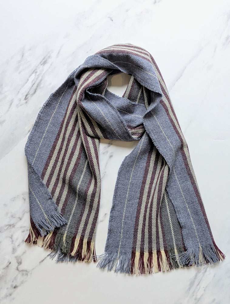 ISLAY STRIPE MERINO LAMBSWOOL & CASHMERE SCARF
