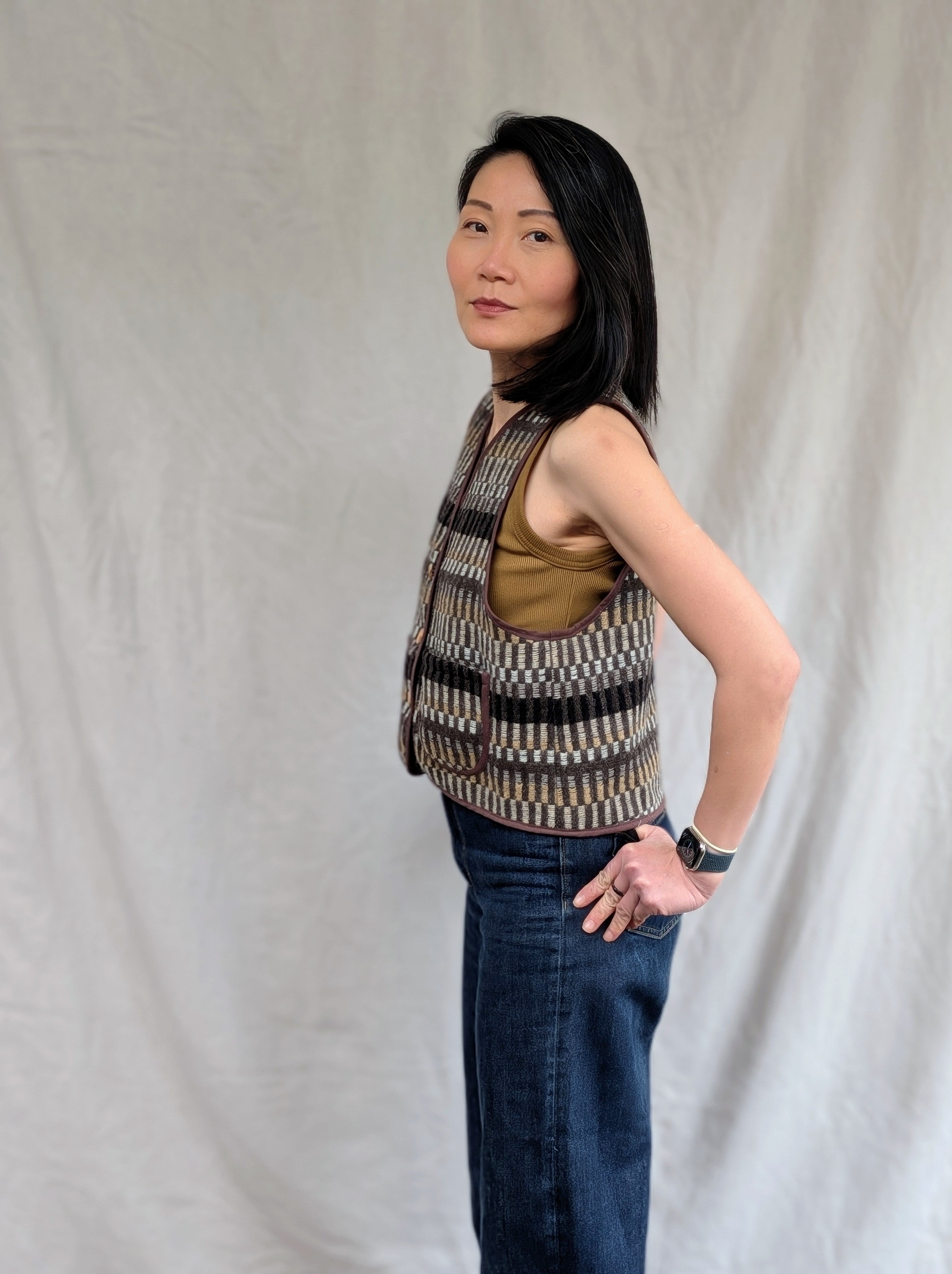 FELIX WAISTCOAT IN COCOA