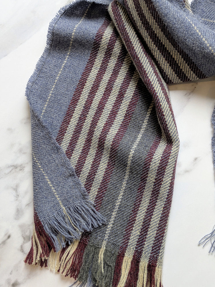 ISLAY STRIPE MERINO LAMBSWOOL & CASHMERE SCARF