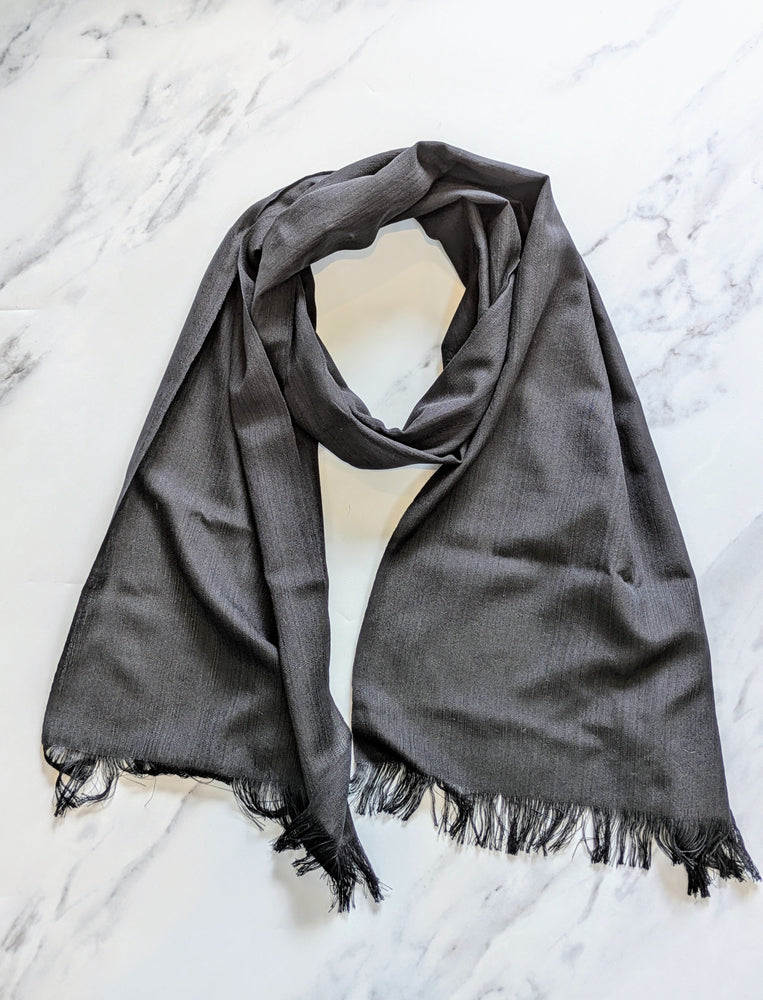 NOIR SILK SCARF