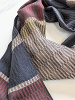MIDNIGHT SILK & COTTON SCARF