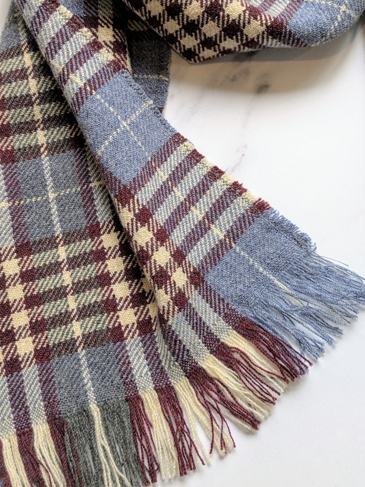 ISLAY CHECK MERINO LAMBSWOOL & CASHMERE SCARF