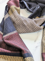 MIDNIGHT SILK & COTTON SCARF