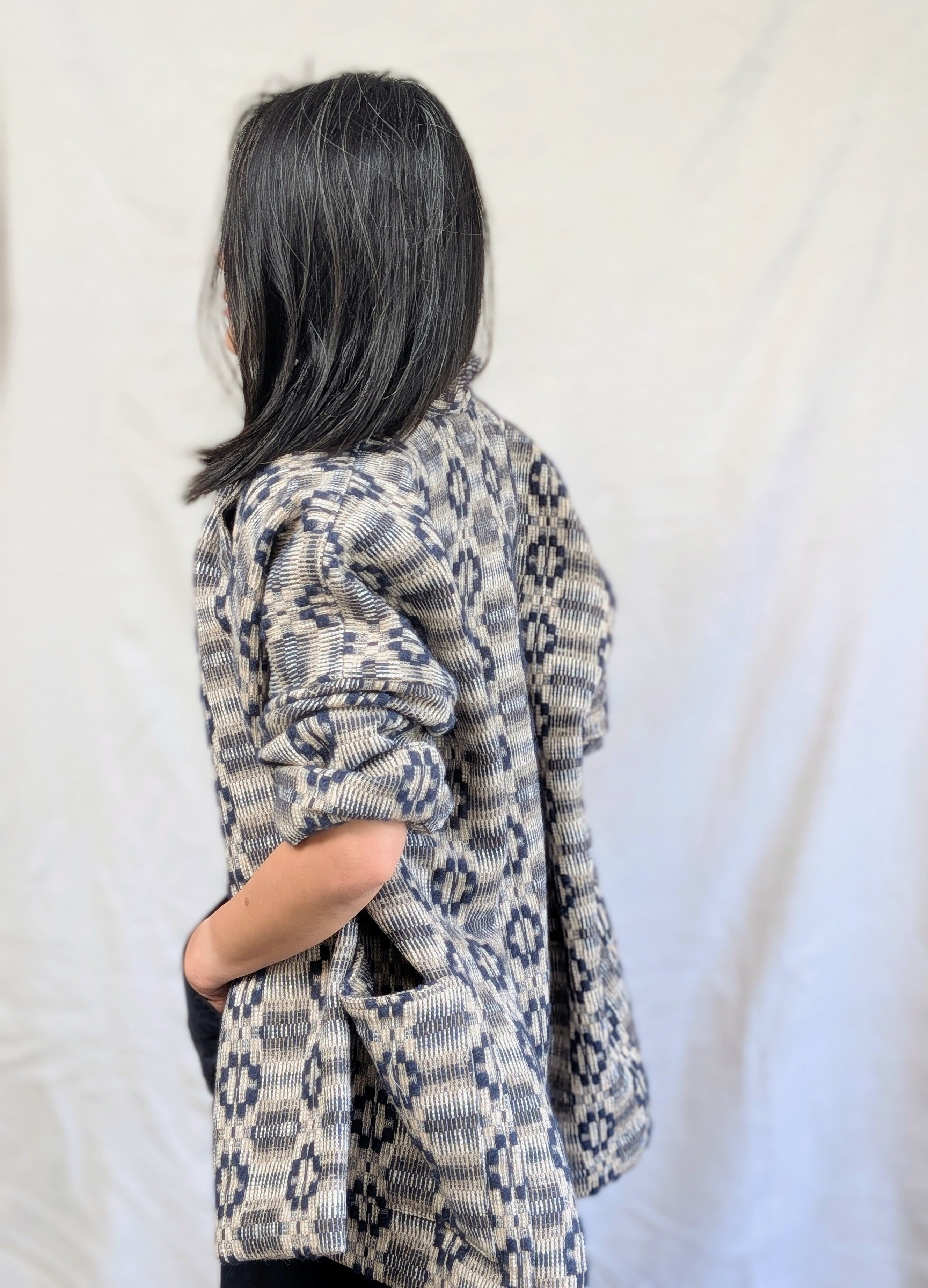 MARINO OVERSHOT KIMONO JACKET