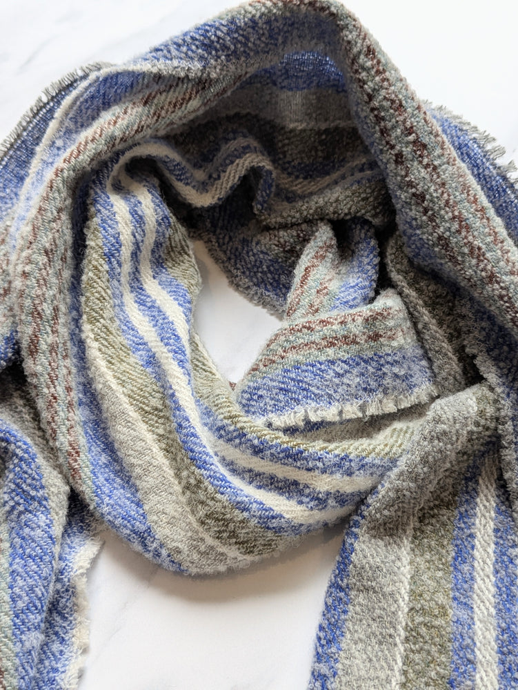 IRIS LAMBSWOOL, BOUCLE & CASHMERE SCARF