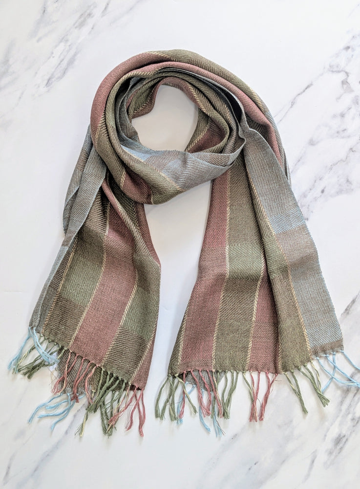 JUNE LINEN, SILK & CASHMERE  SCARF