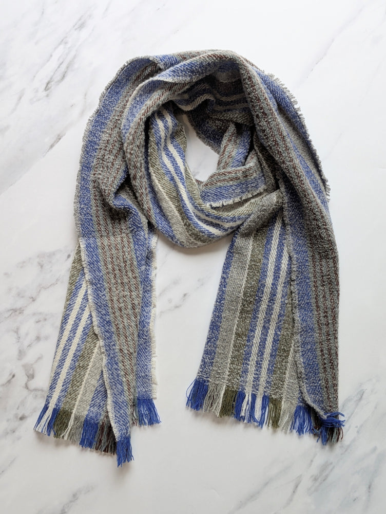 IRIS LAMBSWOOL, BOUCLE & CASHMERE SCARF