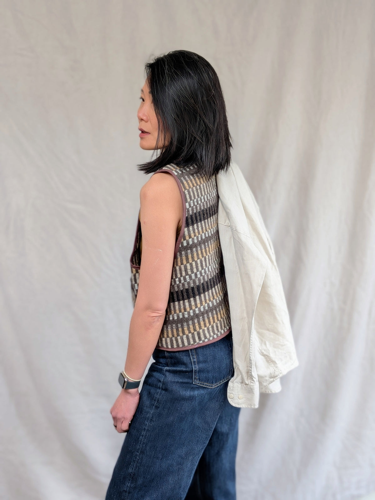 FELIX WAISTCOAT IN COCOA