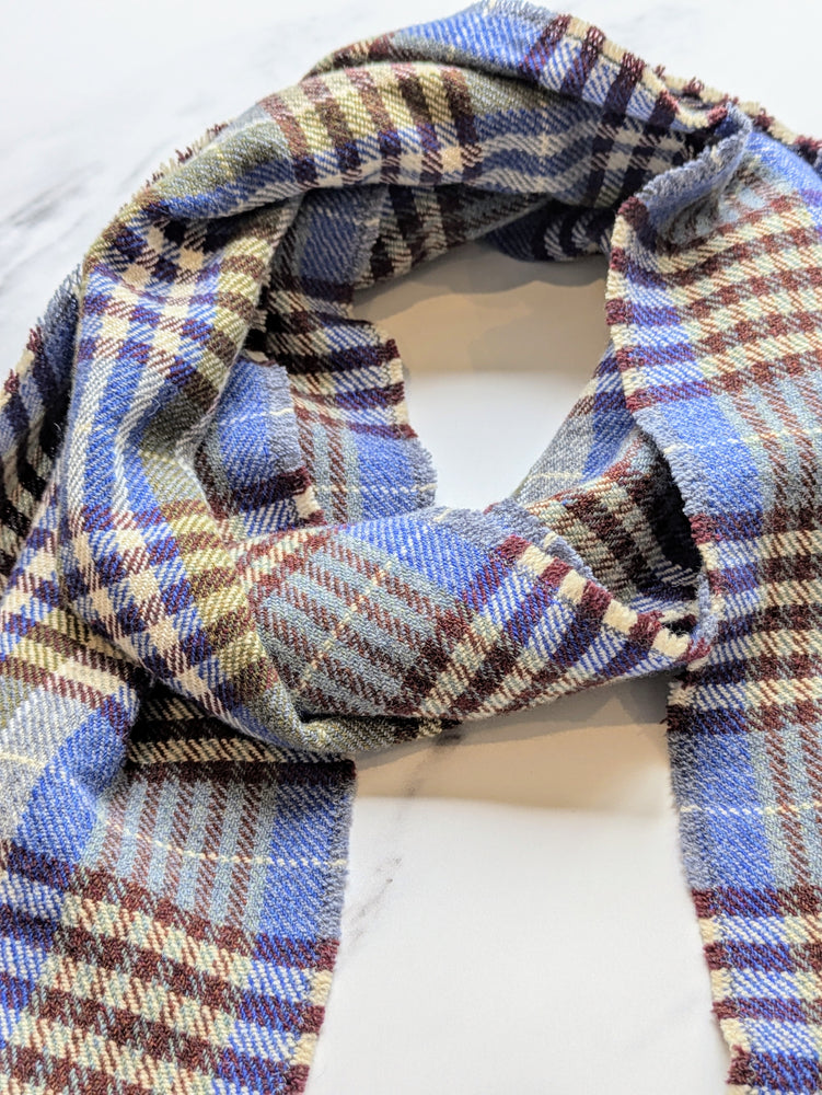 IDRA CHECK MERINO LAMBSWOOL & CASHMERE SCARF