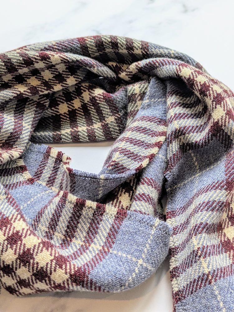 ISLAY CHECK MERINO LAMBSWOOL & CASHMERE SCARF