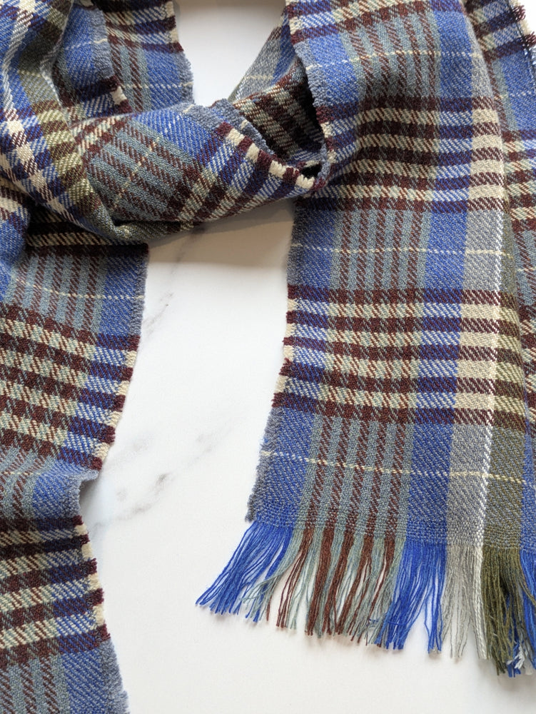 IDRA CHECK MERINO LAMBSWOOL & CASHMERE SCARF