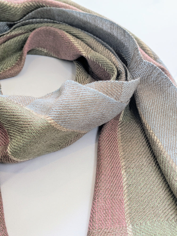 JUNE LINEN, SILK & CASHMERE  SCARF