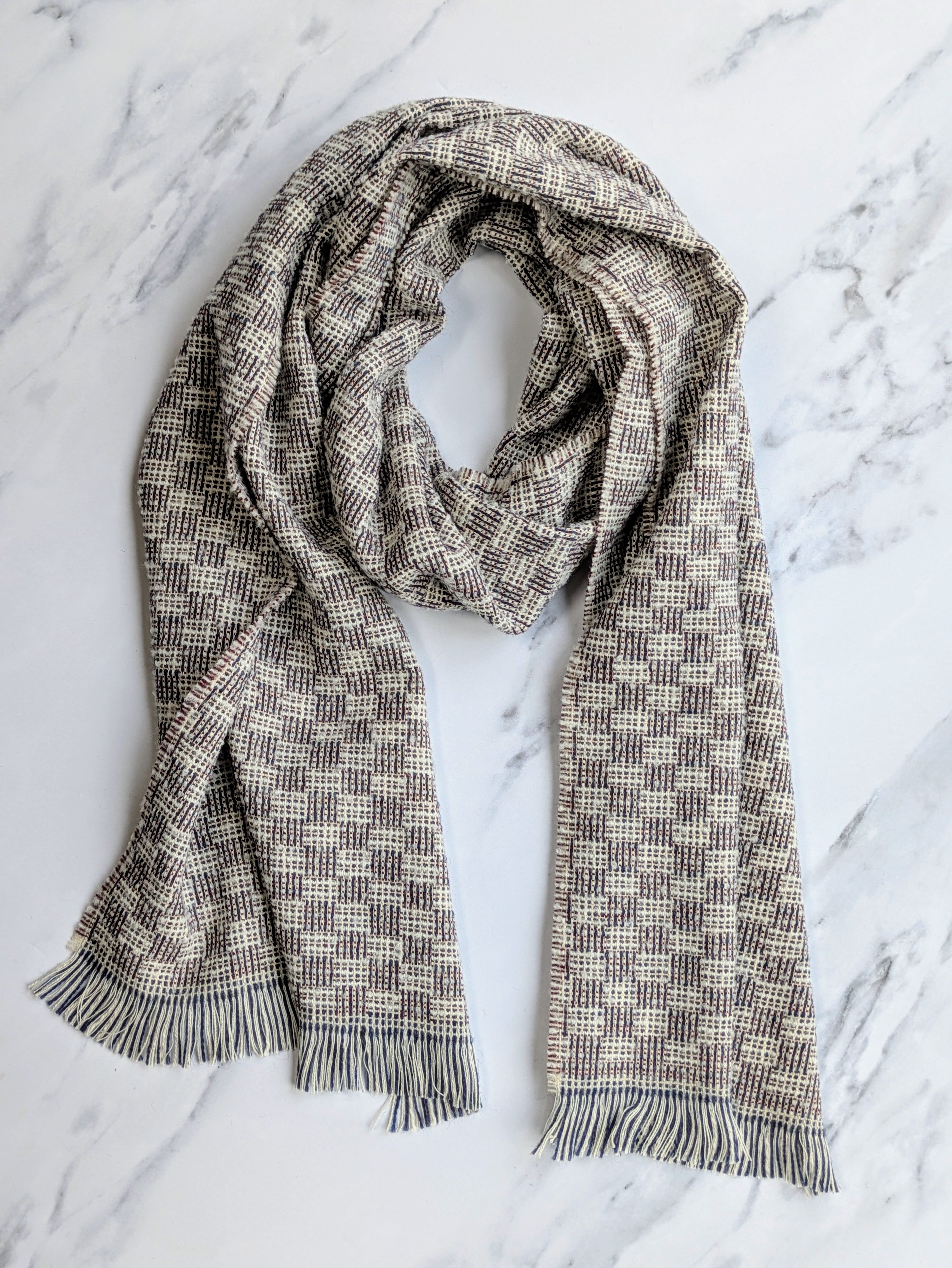 CHERRY BOUCLE SCARF