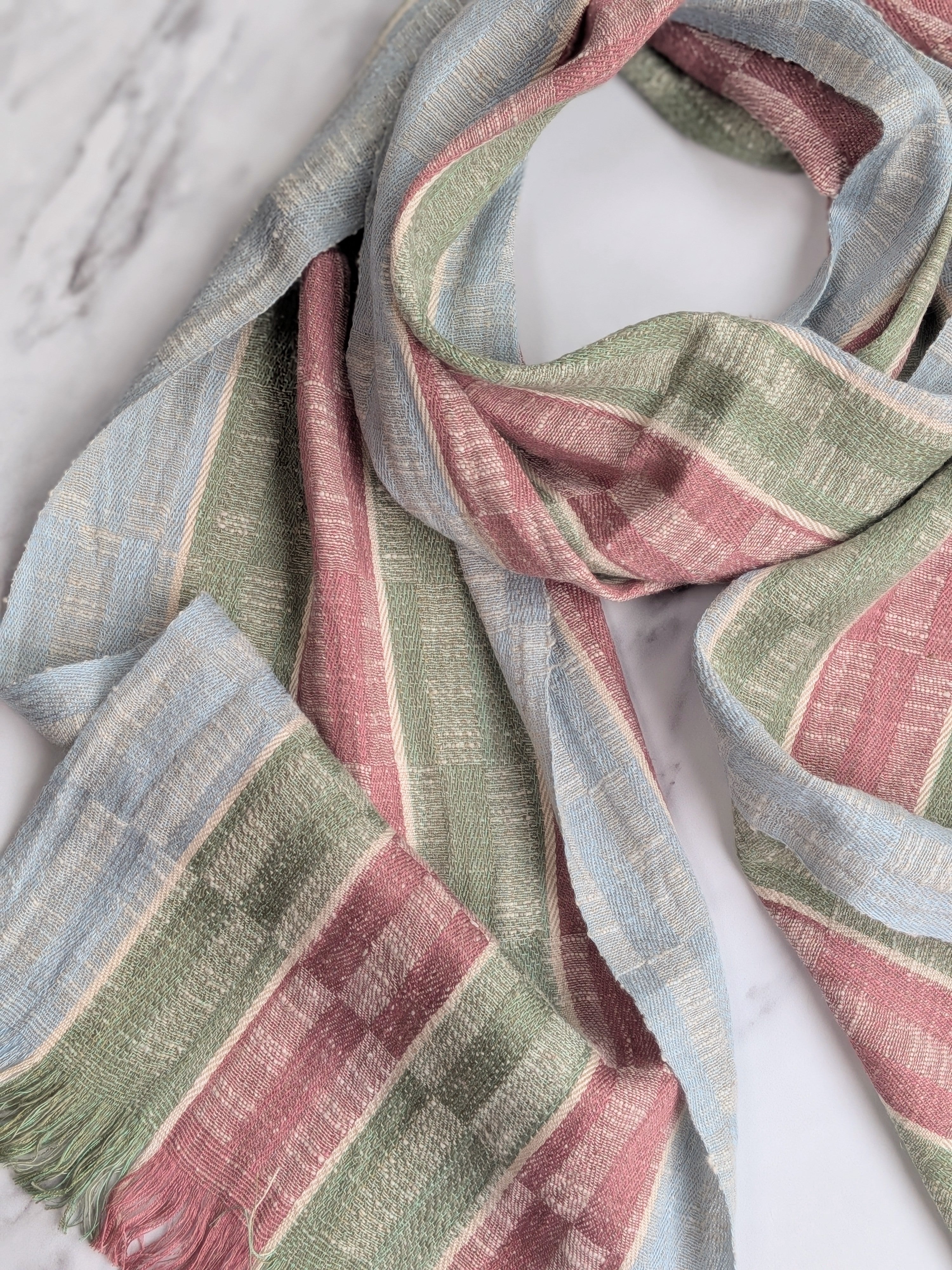 LUCY LINEN & COTTON SLUB SCARF